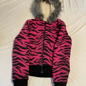Justice Pink and Black coat. Girls size 12.
